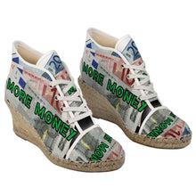 Load image into Gallery viewer, MORE MONEY Ladies Wedge Espadrilles
