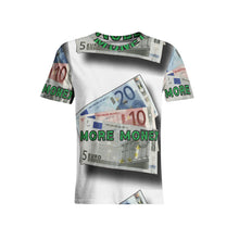 Load image into Gallery viewer, MORE MONEY (Men&#39;s All-Over Print Crew Neck T-shirts)
