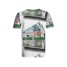 Load image into Gallery viewer, MORE MONEY (Men&#39;s All-Over Print Crew Neck T-shirts)
