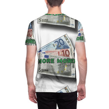 Load image into Gallery viewer, MORE MONEY (Men&#39;s All-Over Print Crew Neck T-shirts)
