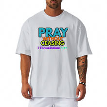 Load image into Gallery viewer, PRAYERFUL (Solid Color Loose Short Sleeve T-Shirt)
