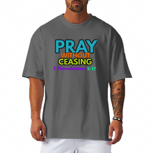 Load image into Gallery viewer, PRAYERFUL (Solid Color Loose Short Sleeve T-Shirt)
