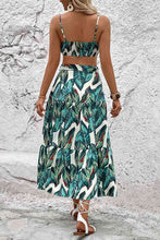 Load image into Gallery viewer, Botanical Print Cami and Tiered Skirt Set
