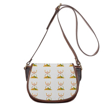 Load image into Gallery viewer, TIME PEACE (Leather Flap Saddle Bag)
